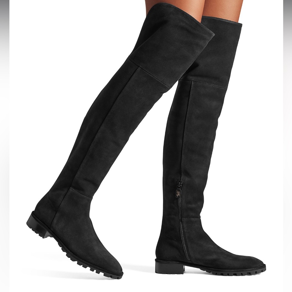STUART WEITZMAN Amber Suede Over The Knee Boots